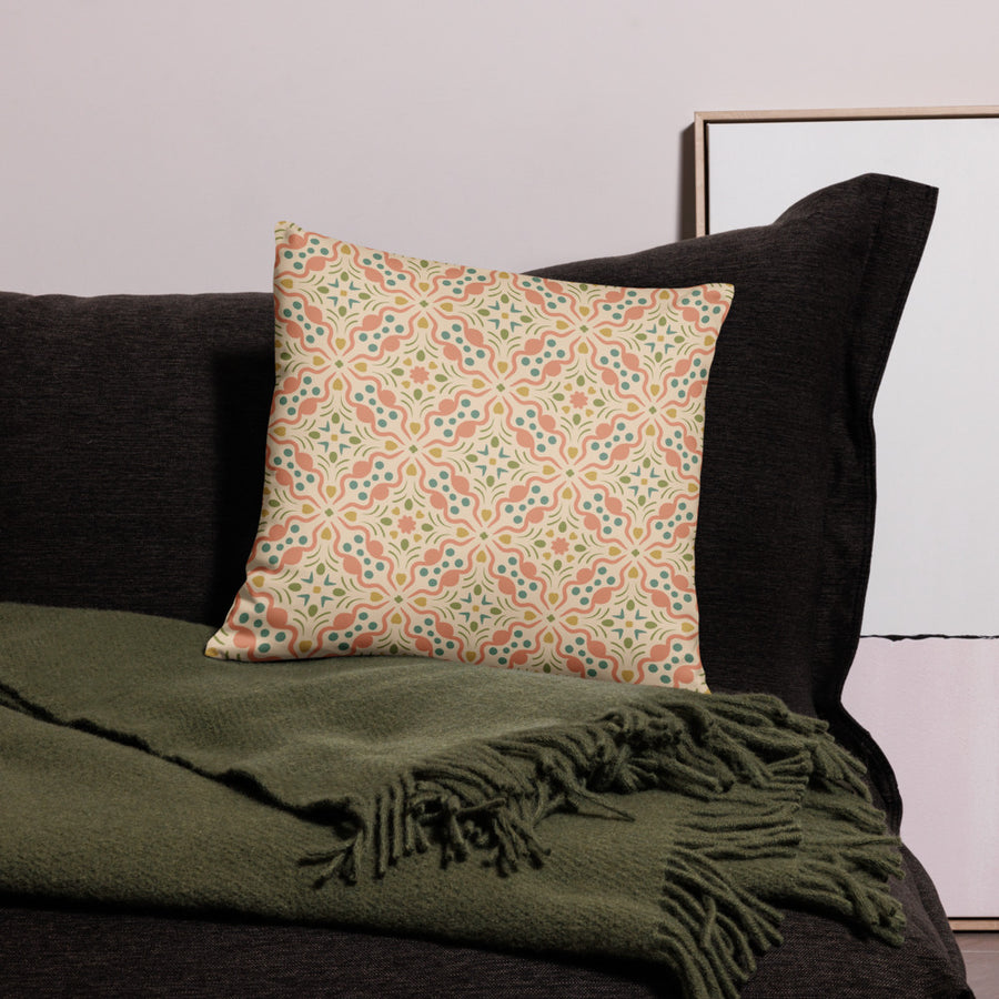 Serpentine Bloom Pillow Case mockup 1