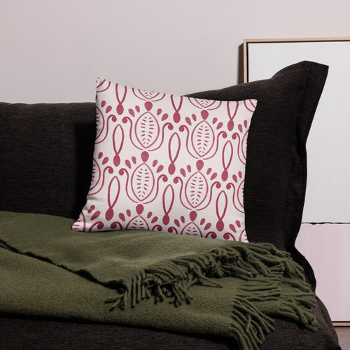 Alison Petal Throne Pillow Case mockup 1 pattern preview