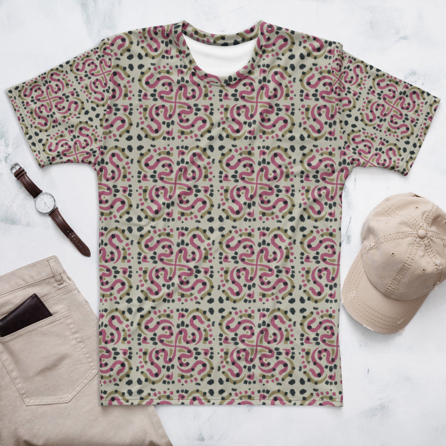 Serpentine Tile AOP Men's T-Shirt mockup 1