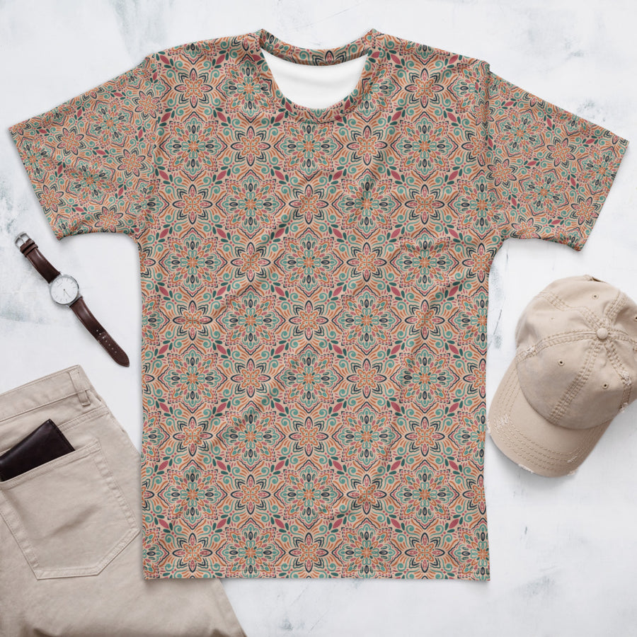 Picnik Fiesta AOP Men's T-Shirt mockup 1