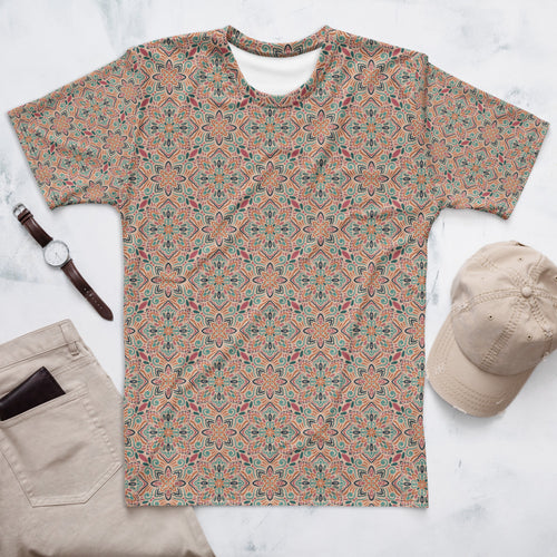 Picnik Fiesta AOP Men's T-Shirt mockup 1 pattern preview