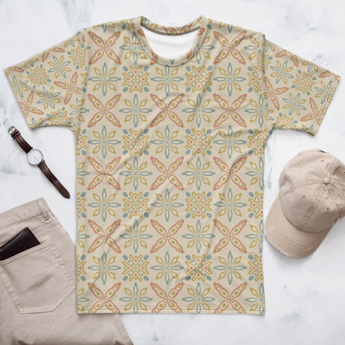 Picnik Clover AOP Men's T-Shirt mockup 1 pattern preview