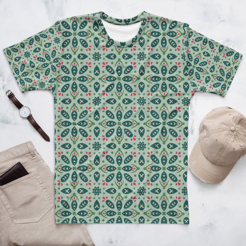 Leaf Souk AOP Men's T-Shirt mockup 1 pattern preview