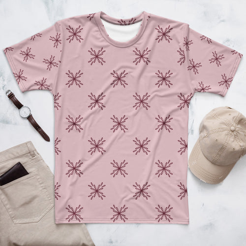 Blossom Tile AOP Men's T-Shirt mockup 1 pattern preview