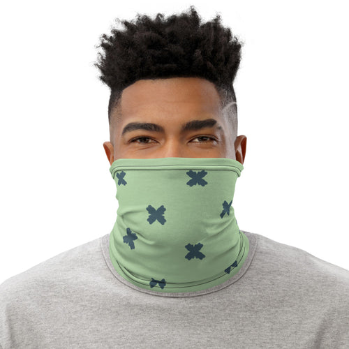 Coachella Butterfly Mint AOP Neck Gaiter mockup 1 pattern preview