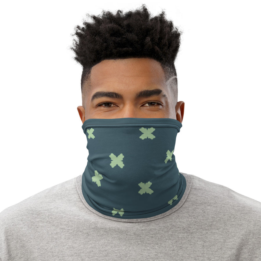 Coachella Butterfly Slate Mint AOP Neck Gaiter mockup 1