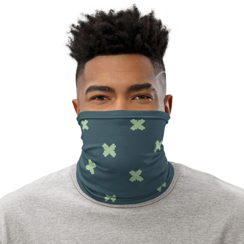 Coachella Butterfly Slate Mint AOP Neck Gaiter mockup 1 pattern preview