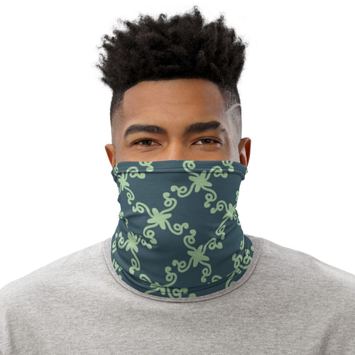 Coachella Wild Ones Slate Mint AOP Neck Gaiter mockup 1 pattern preview