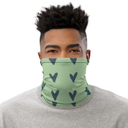Coachella Puppy Love Lavender AOP Neck Gaiter mockup 1 pattern preview
