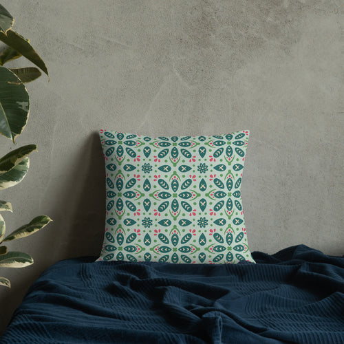 Leaf Souk Premium Pillow mockup 1 pattern preview