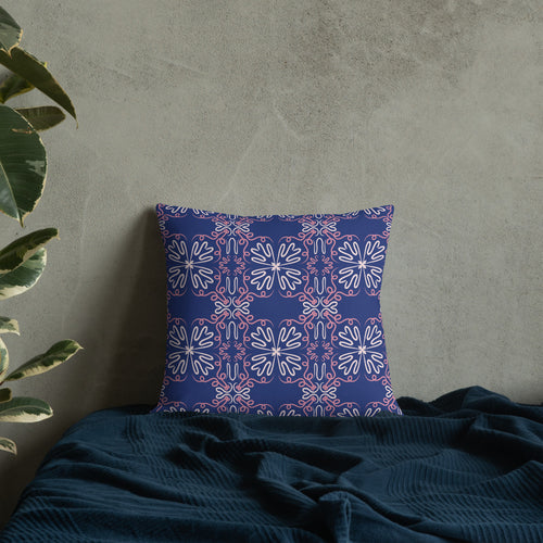 Night Bloom Premium Pillow mockup 1 pattern preview