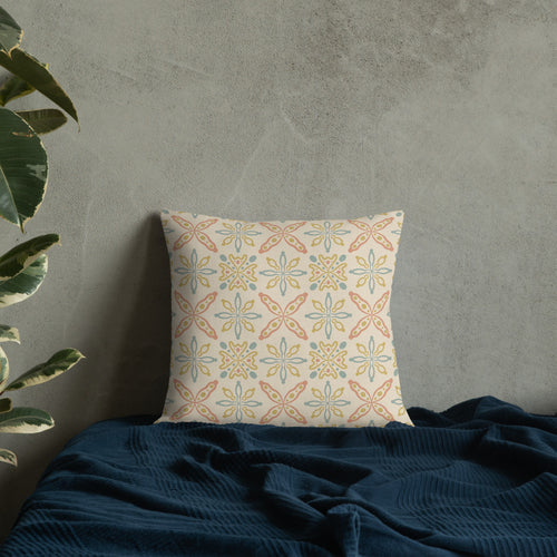Picnik Clover Premium Pillow mockup 1 pattern preview