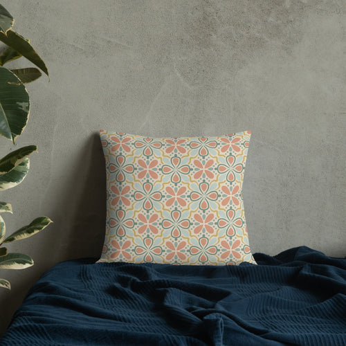 Picnik Garden Premium Pillow mockup 1 pattern preview