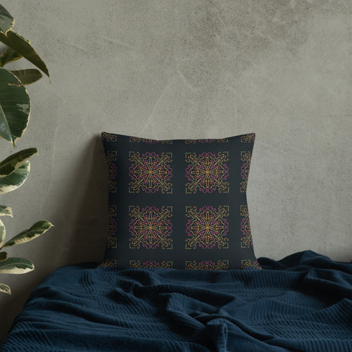 Disco Scrollwork Premium Pillow mockup 1 pattern preview