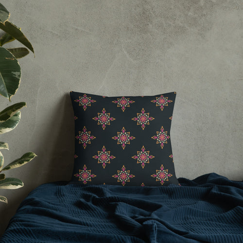 Dot Medallion Premium Pillow mockup 1 pattern preview