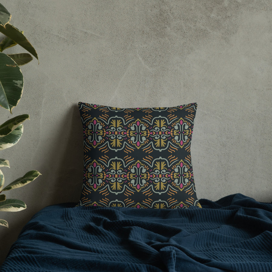 Folk Totem Premium Pillow mockup 1
