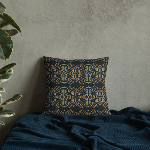 Folk Totem Premium Pillow mockup 1 pattern preview
