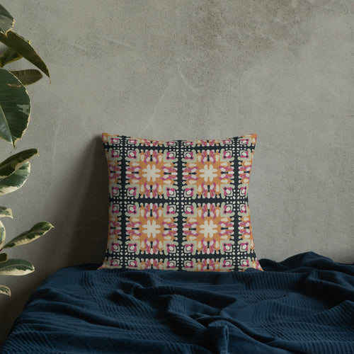 Inkblot Medallion Premium Pillow mockup 1 pattern preview