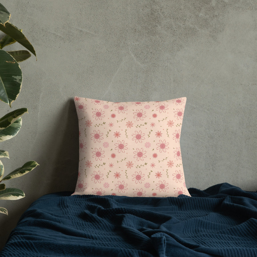 Delicate Romance 3 Premium Pillow mockup 1