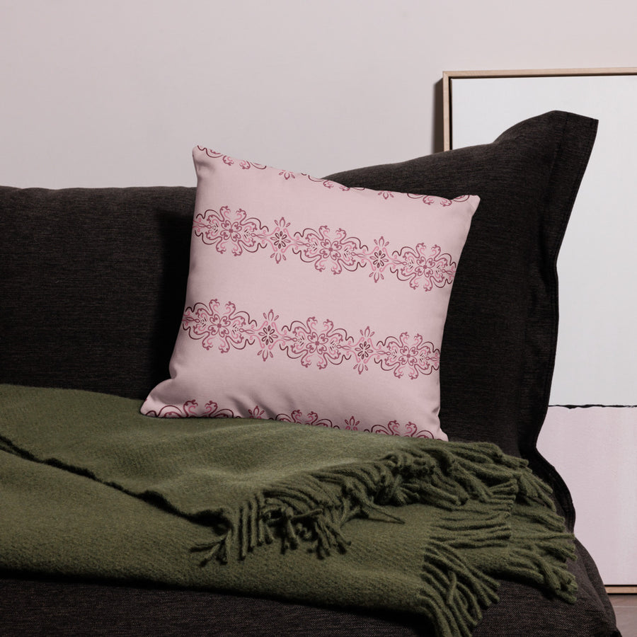 Rose Band Premium Pillow Case mockup 1