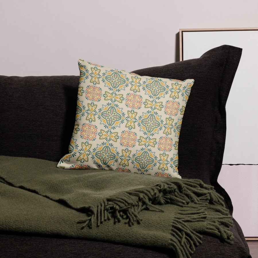 Picnik Lotus Premium Pillow Case mockup 1