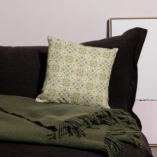 Garden Clover Cross Premium Pillow Case mockup 1 pattern preview