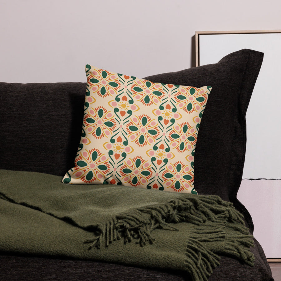 Sunheart Tile Premium Pillow Case mockup 1