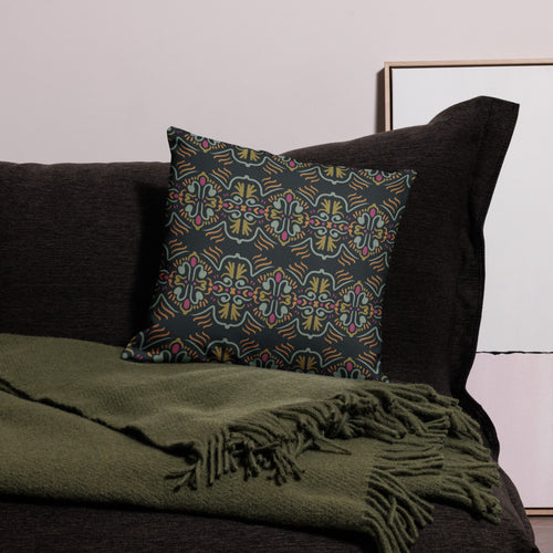 Folk Totem Premium Pillow Case mockup 1 pattern preview