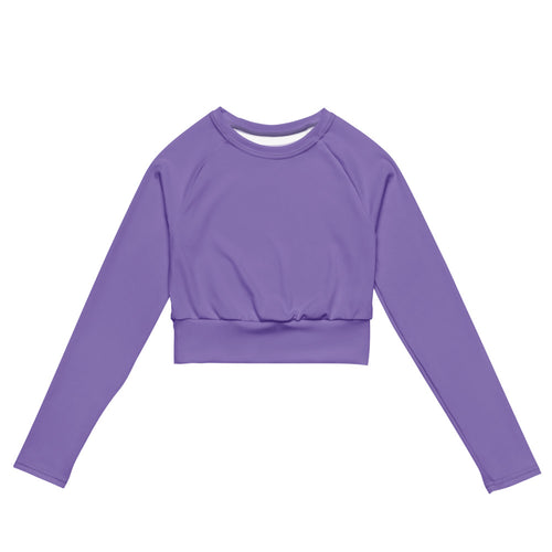 Coachella Lavender Recycled Long Sleeve Crop Top pattern preview