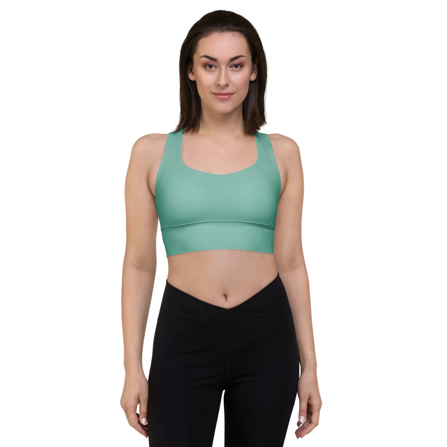 Coachella Mint Longline Sports Bra