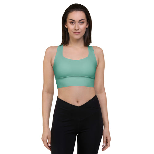 Coachella Mint Longline Sports Bra pattern preview