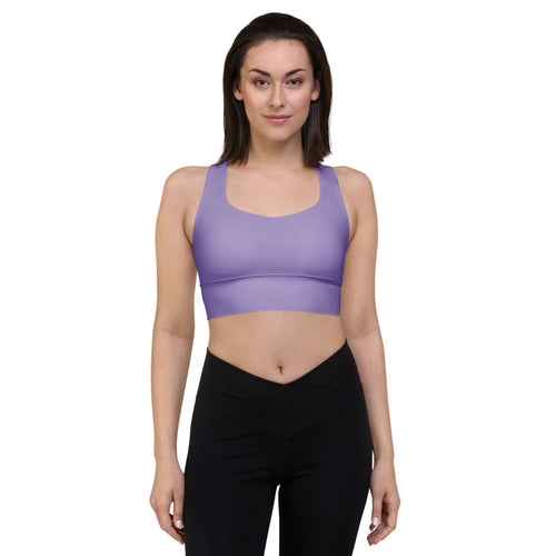 Coachella Lavender Longline Sports Bra pattern preview