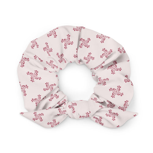 Alison Fancy Corners AOP Recycled Scrunchie mockup 1 pattern preview