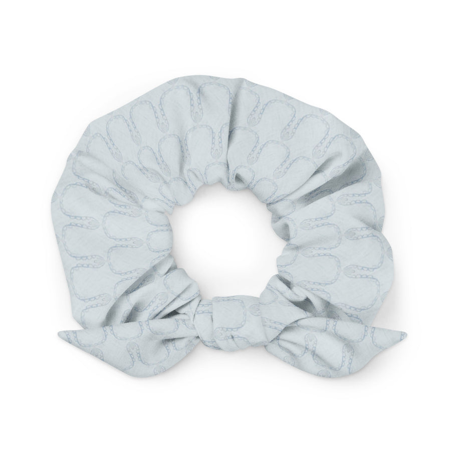 Misty Damsel Curtains Closed AOP Recycled Scrunchie mockup 1