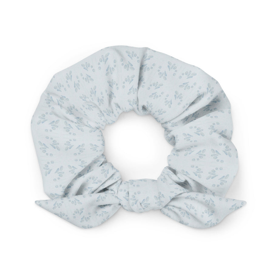 Misty Damsel Tea And Biscuits AOP Recycled Scrunchie mockup 1