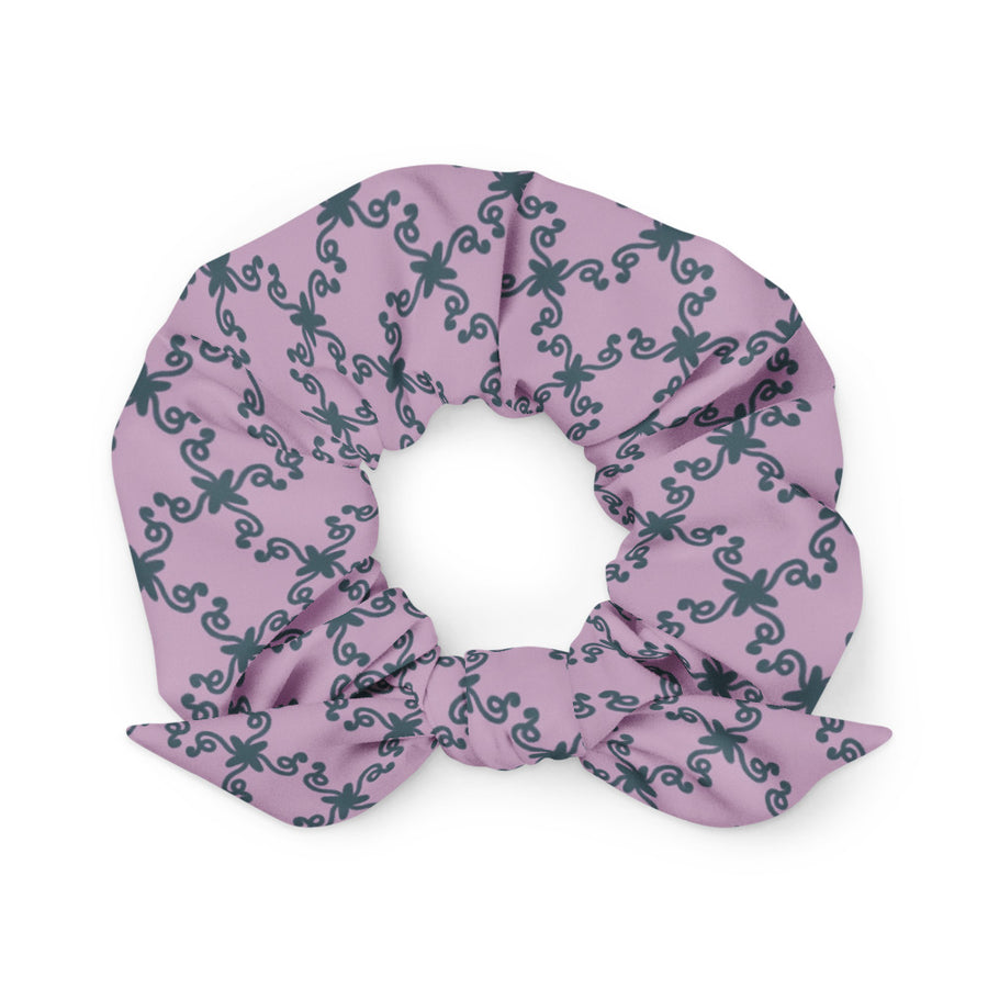 Coachella Wild Ones Lavender AOP Recycled Scrunchie mockup 1