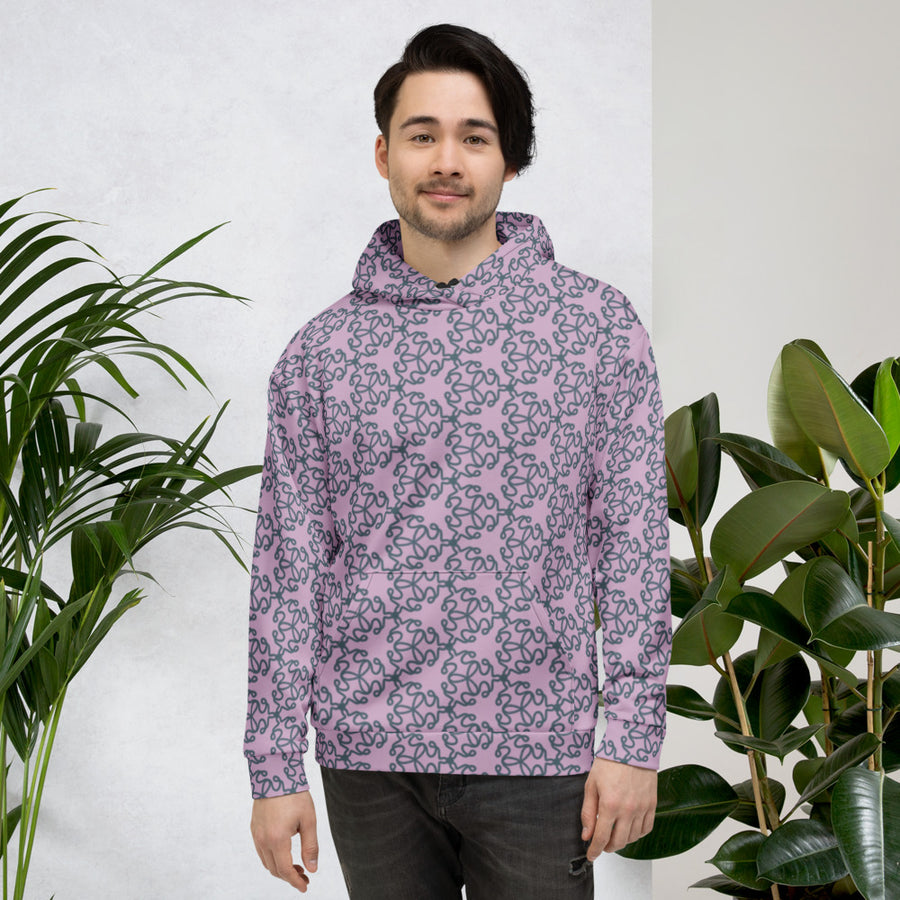 Coachella We Are One Lavender AOP Hoodie mockup 1