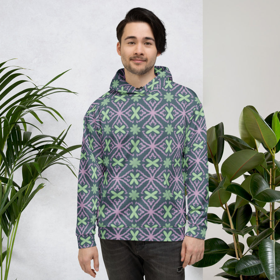 Coachella Flower Crowns AOP Hoodie mockup 1