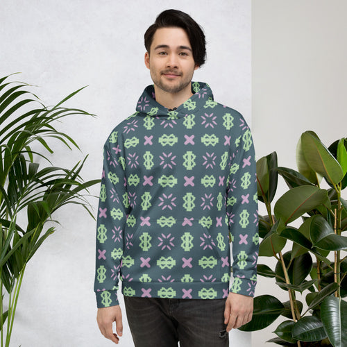 Coachella Stitches AOP Hoodie mockup 1 pattern preview