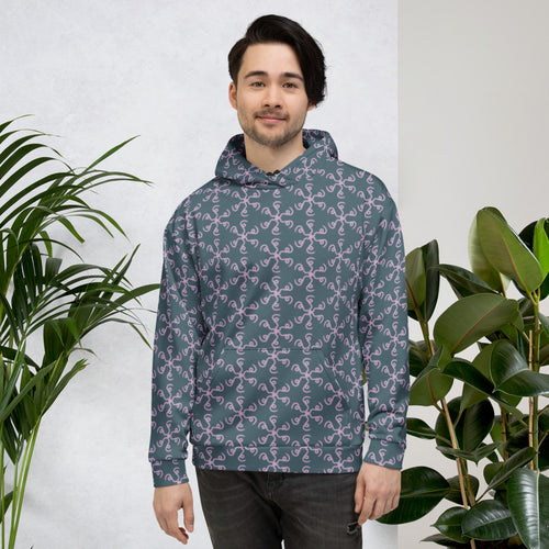 Coachella Spin Out Slate Lavender AOP Hoodie mockup 1 pattern preview