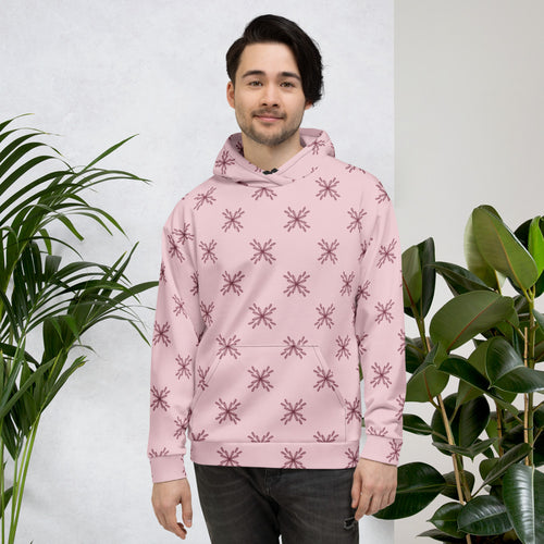 Blossom Tile AOP Hoodie mockup 1 pattern preview