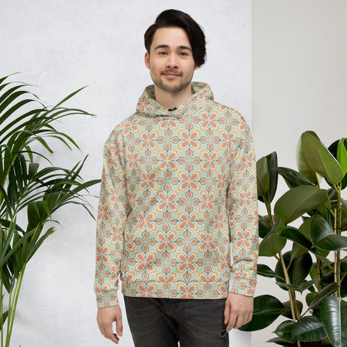 Picnik Garden AOP Hoodie mockup 1 pattern preview