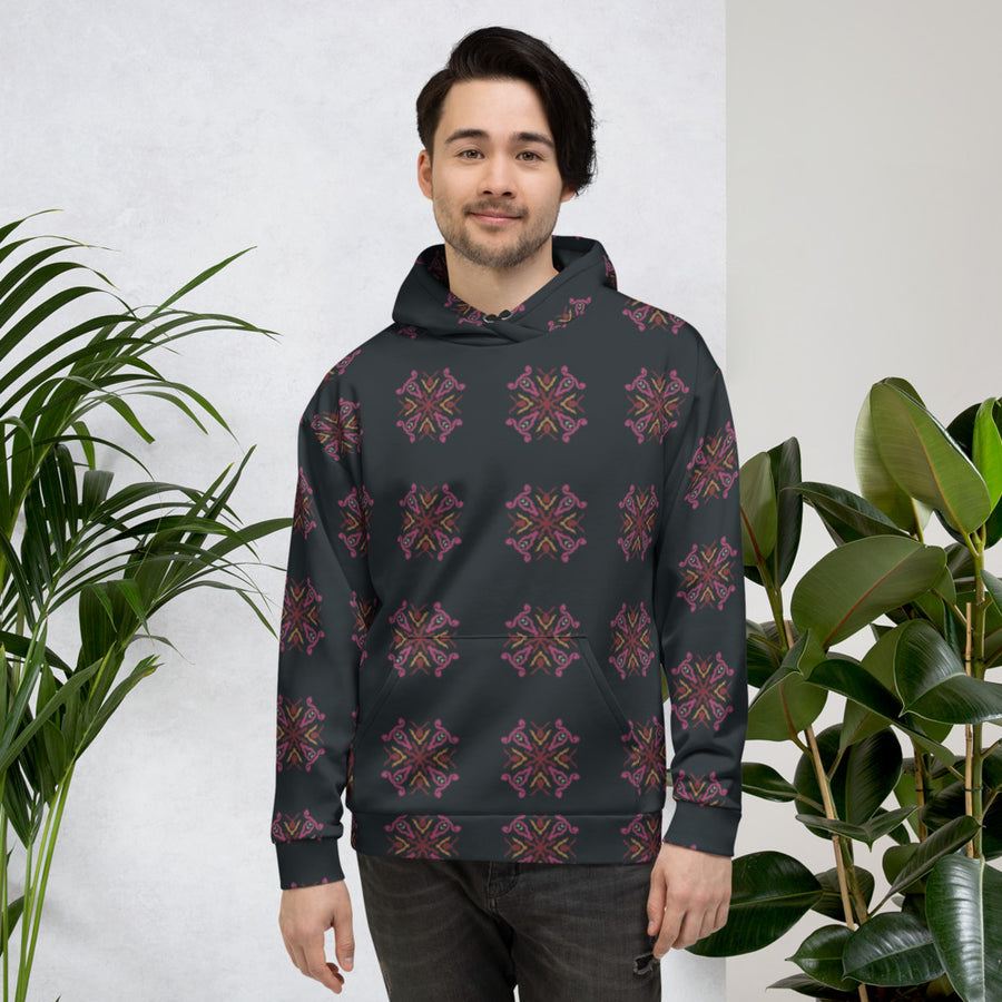 Serpentine Eye AOP Hoodie mockup 1