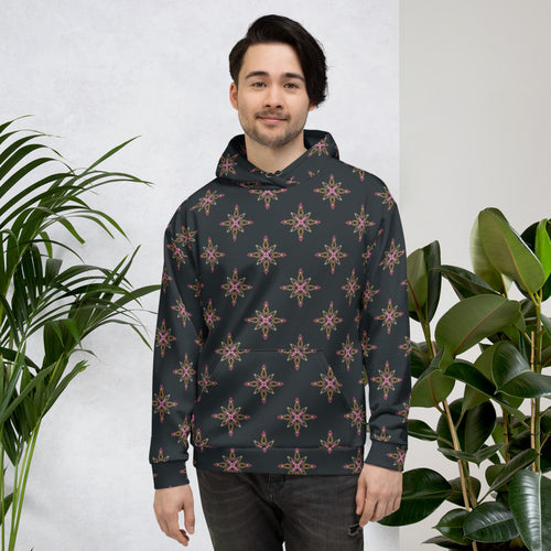 Disco Star AOP Hoodie mockup 1 pattern preview