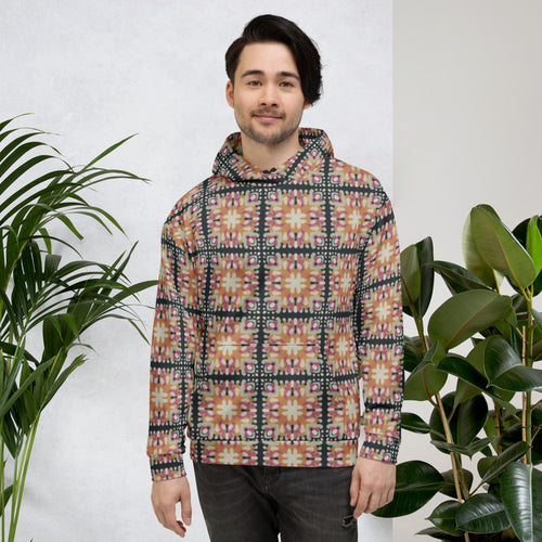 Inkblot Medallion AOP Hoodie mockup 1 pattern preview