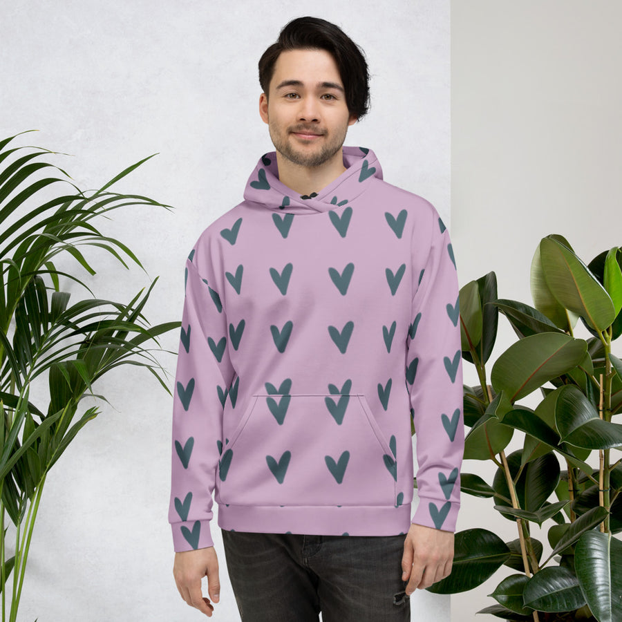 Coachella Puppy Love Mint AOP Hoodie mockup 1