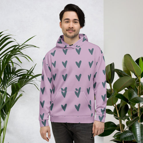 Coachella Puppy Love Mint AOP Hoodie mockup 1 pattern preview