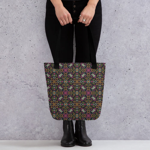 Disco Cross Tote Bag mockup 1 pattern preview