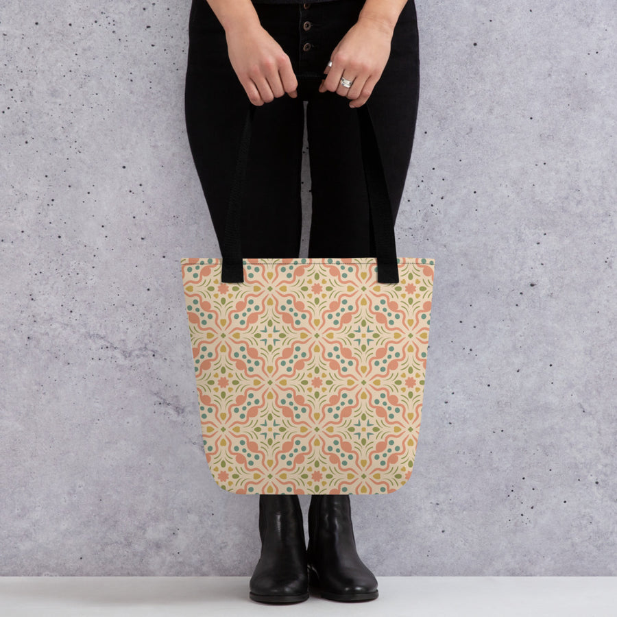 Serpentine Bloom Tote Bag mockup 1