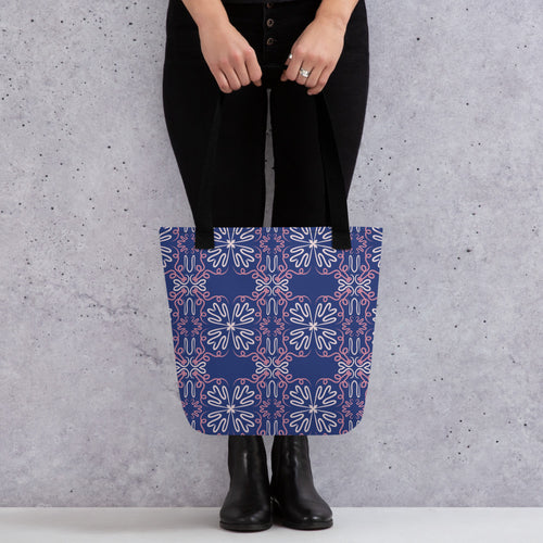 Night Bloom Tote Bag mockup 1 pattern preview